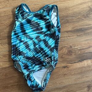 Blue Patterned Kids Swimwear